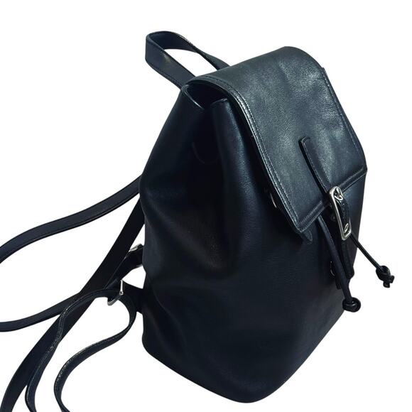 Coach Vintage Y2K Black Smooth Leather 9858 Legacy Backpack Daypack Rucksack - Picture 4 of 13